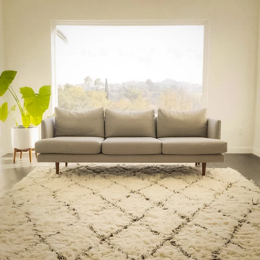 Anne Sofa | 3 Seater | Polyfill Cushion (7 feet) | Removable Fabric - Image 10