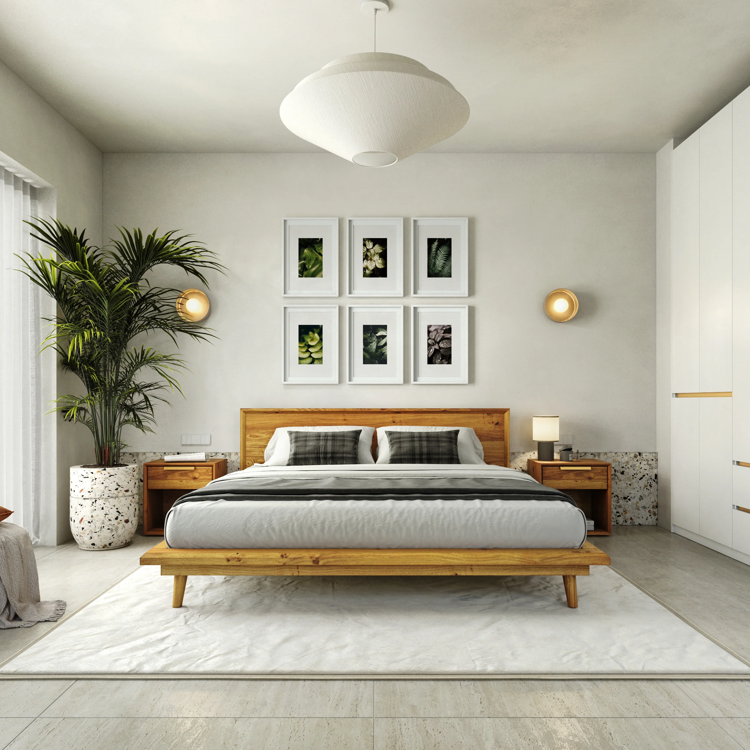 Bon Bed - Solid Teak/Walnut/Oak Wood (King) - Image 9