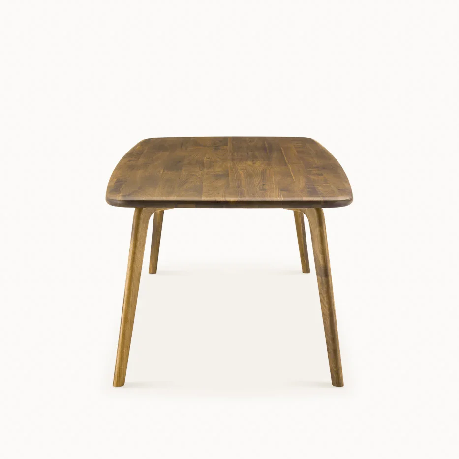 Kosha Dining Table (6 feet) - Solid Teak/Walnut/Oak Wood - Image 11