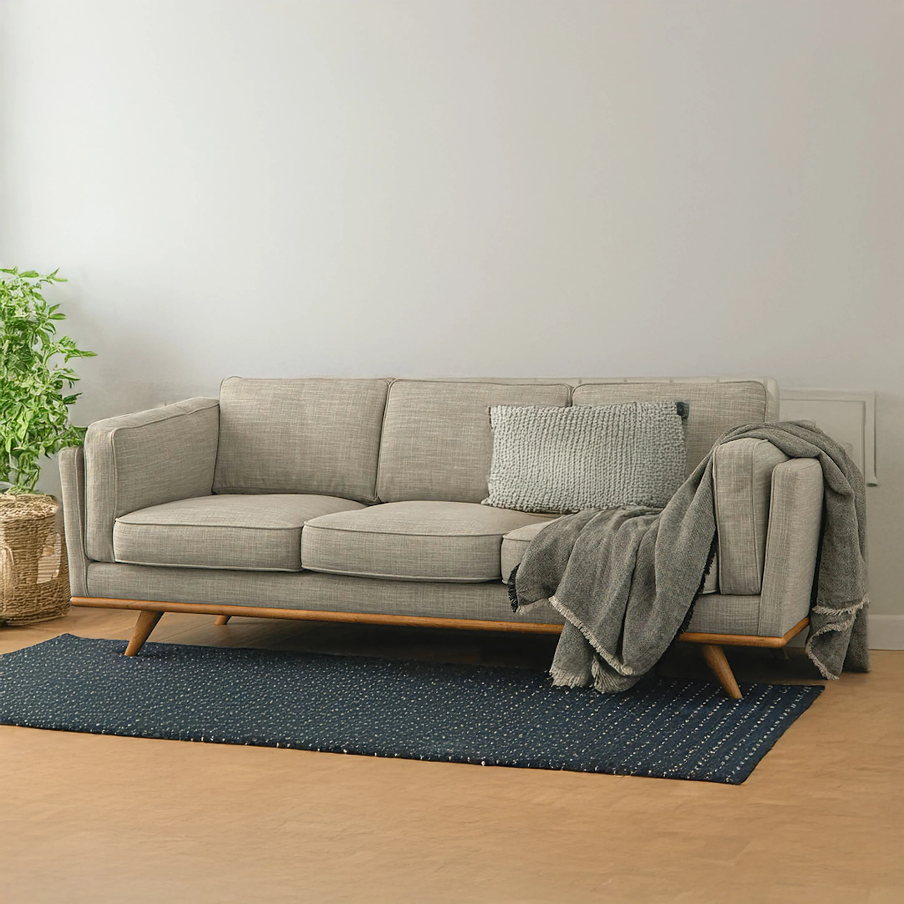 Lumo Sofa | 3 Seater | Down-feather Back Cushions (7.5 feet)