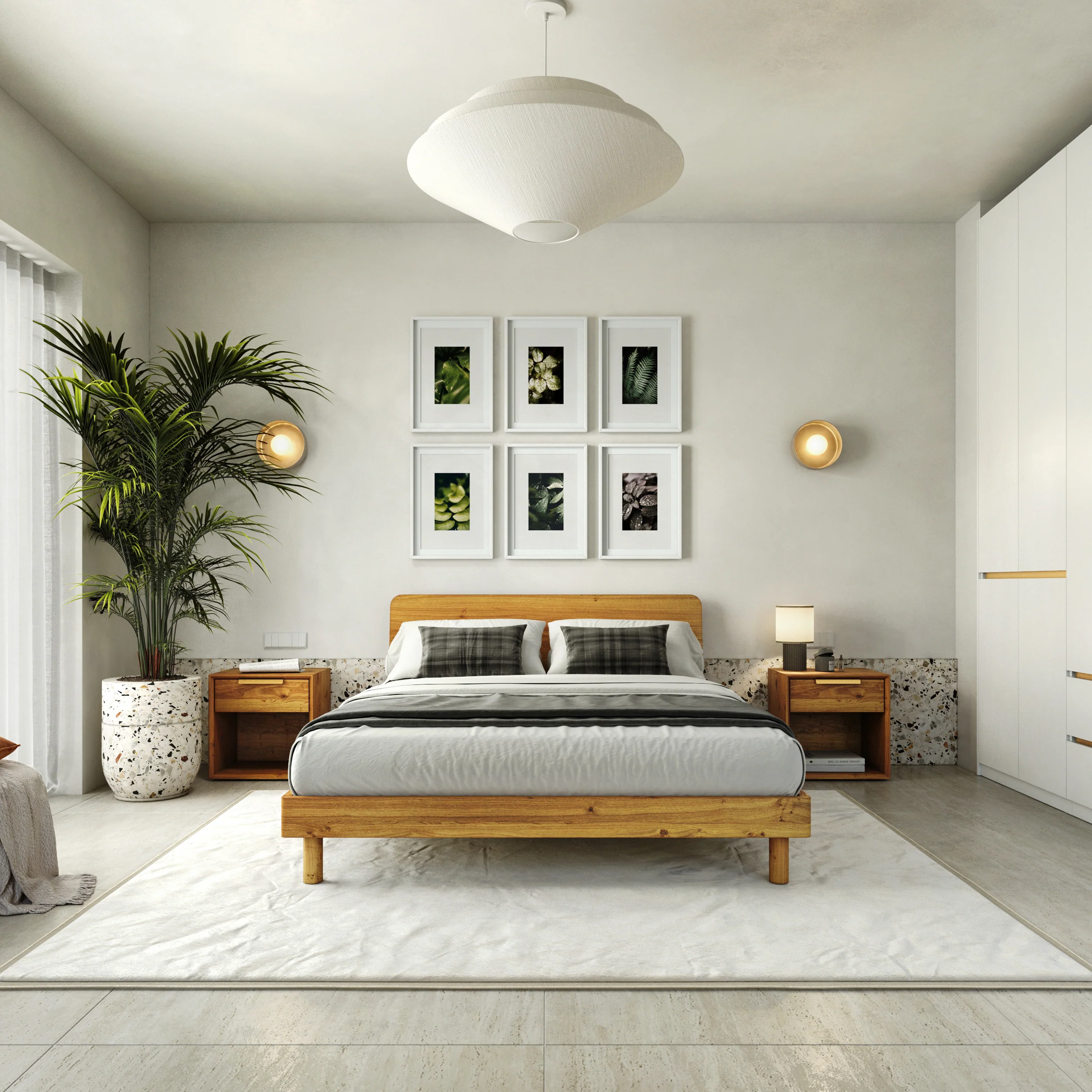 Mowa Bed - Solid Teak/Walnut/Oak Wood (Queen) - Image 10