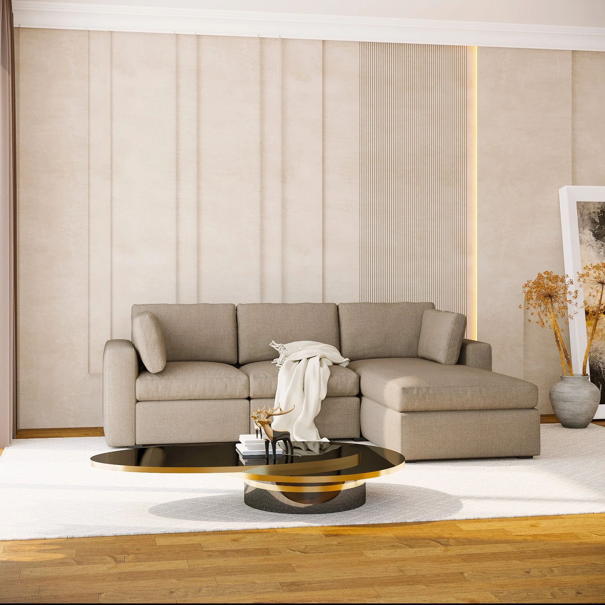 Node Sofa | L Shaped Sofa | 3 Seater (8 x 5.5 feet)