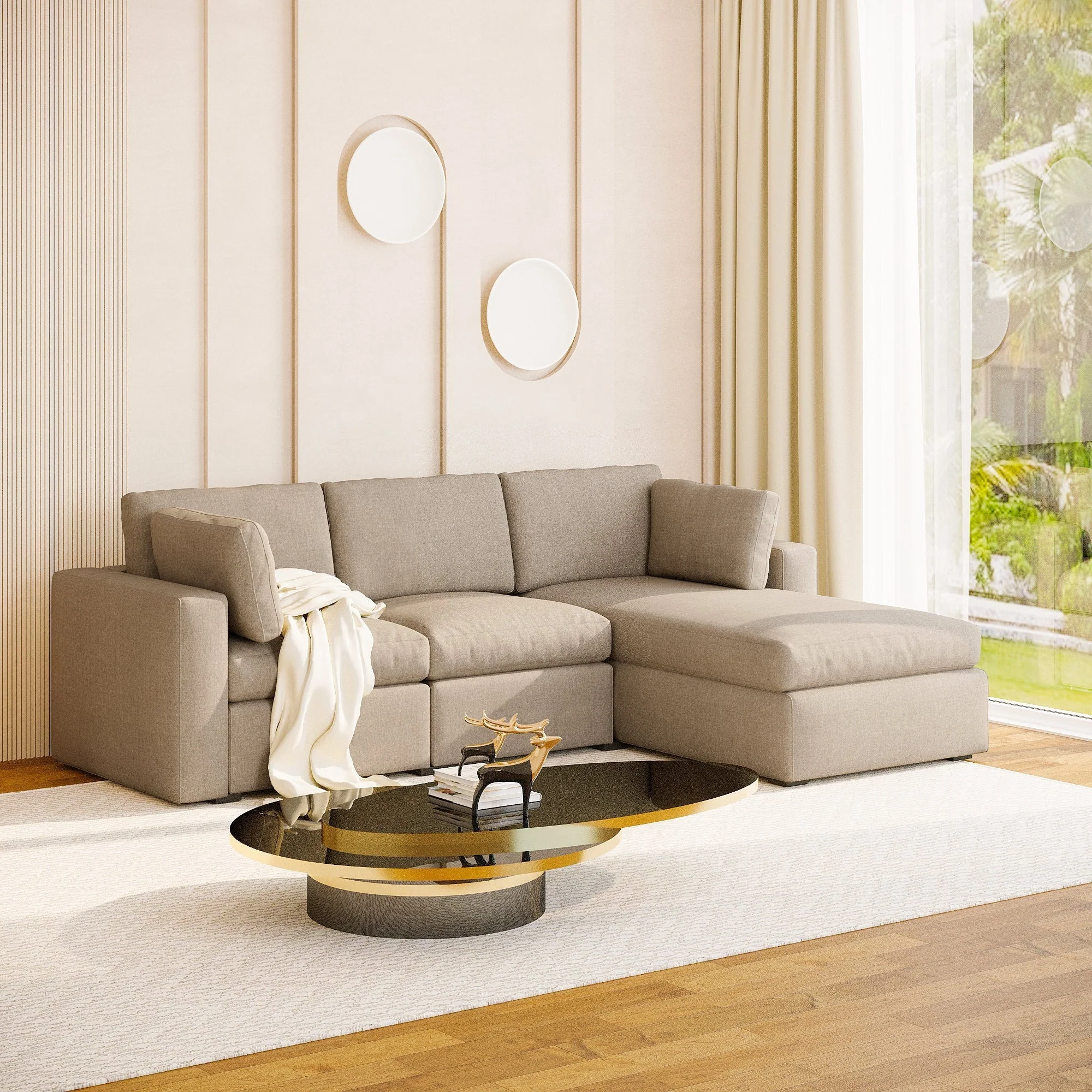 Node Sofa | L Shaped Sofa | 3 Seater (8 x 5.5 feet) - Image 2