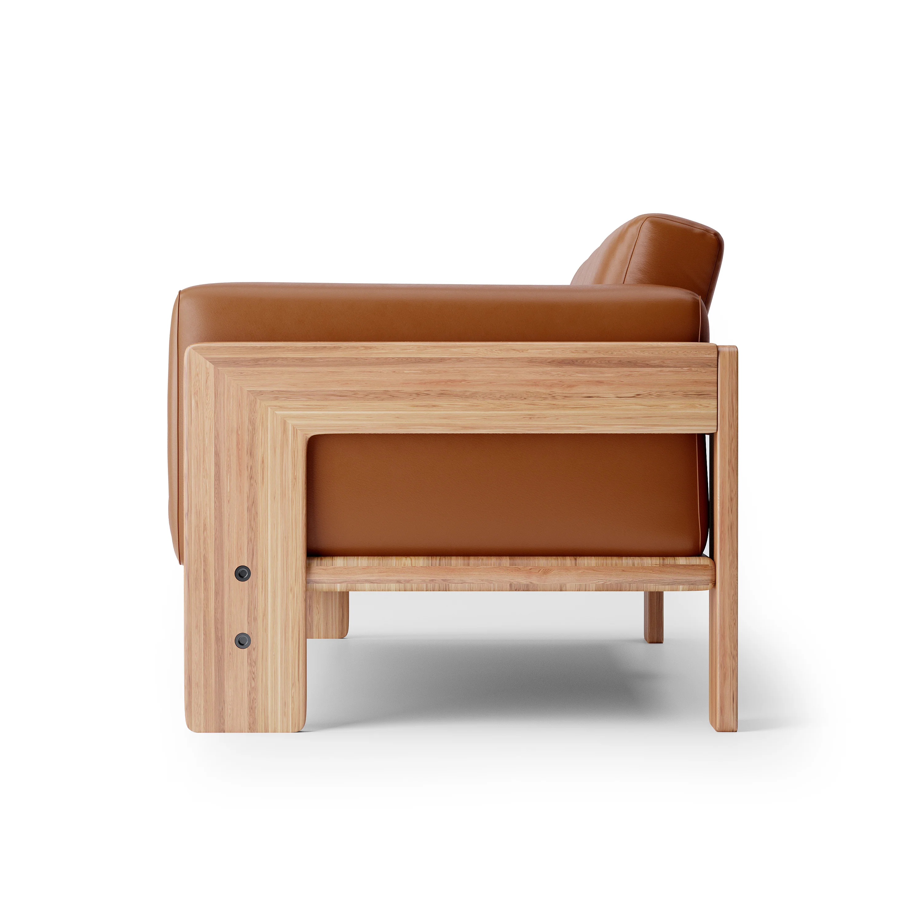 Nordhaven Sofa | 1 Seater | Italian Leather | Solid Teak/Walut/Oak Wood - Image 11