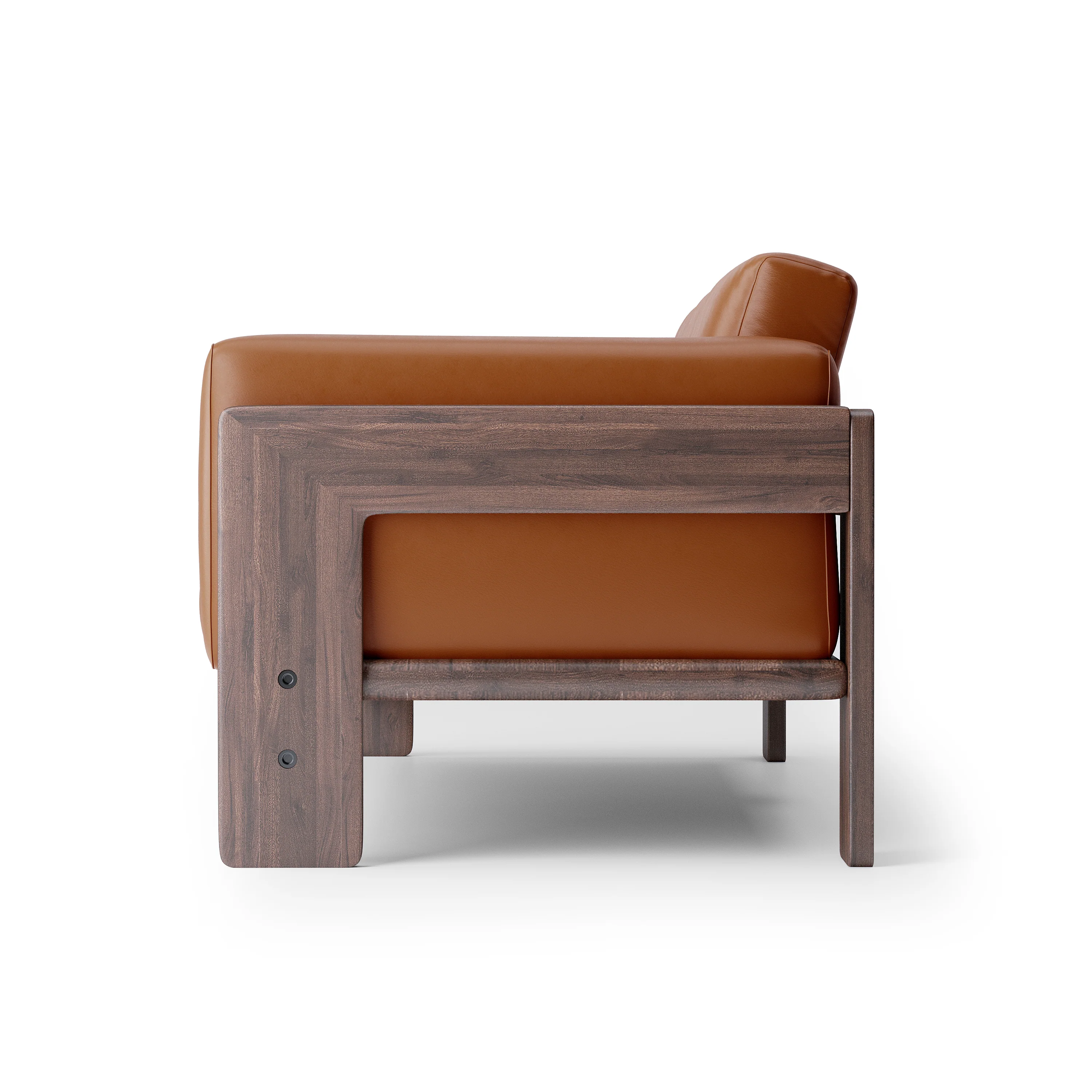 Nordhaven Sofa | 2 Seater | Italian Leather | Solid Teak/Walut/Oak Wood - Image 7