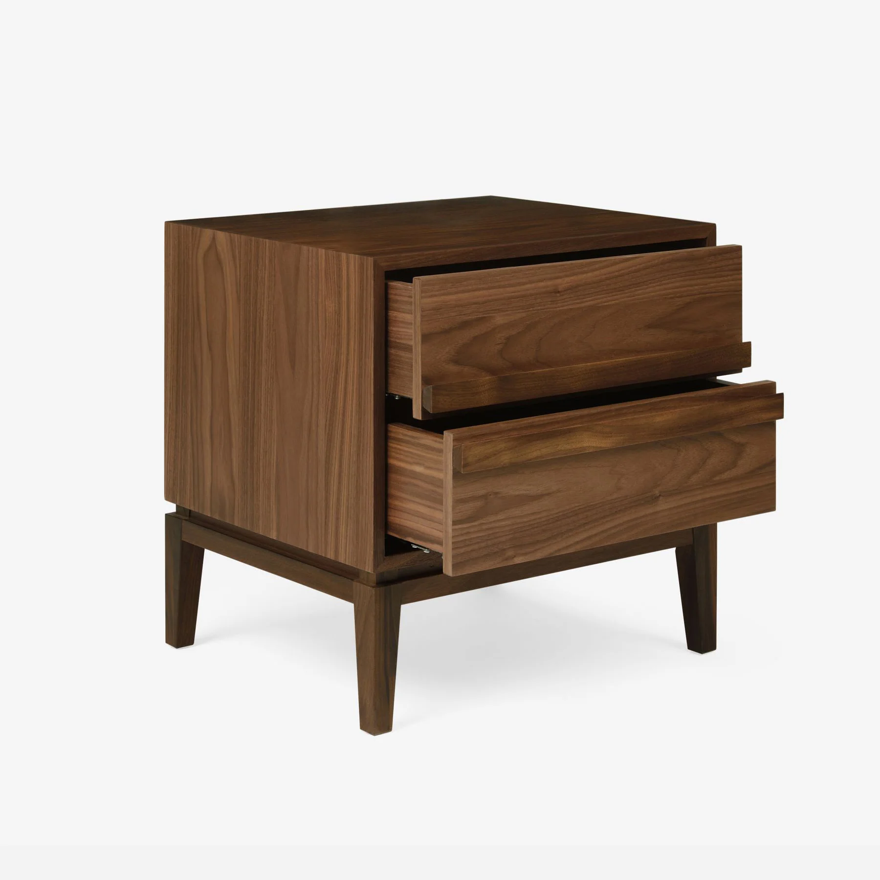 Nordwyn Bedside Table - Solid Walnut/Teak/Oak Wood - Image 3