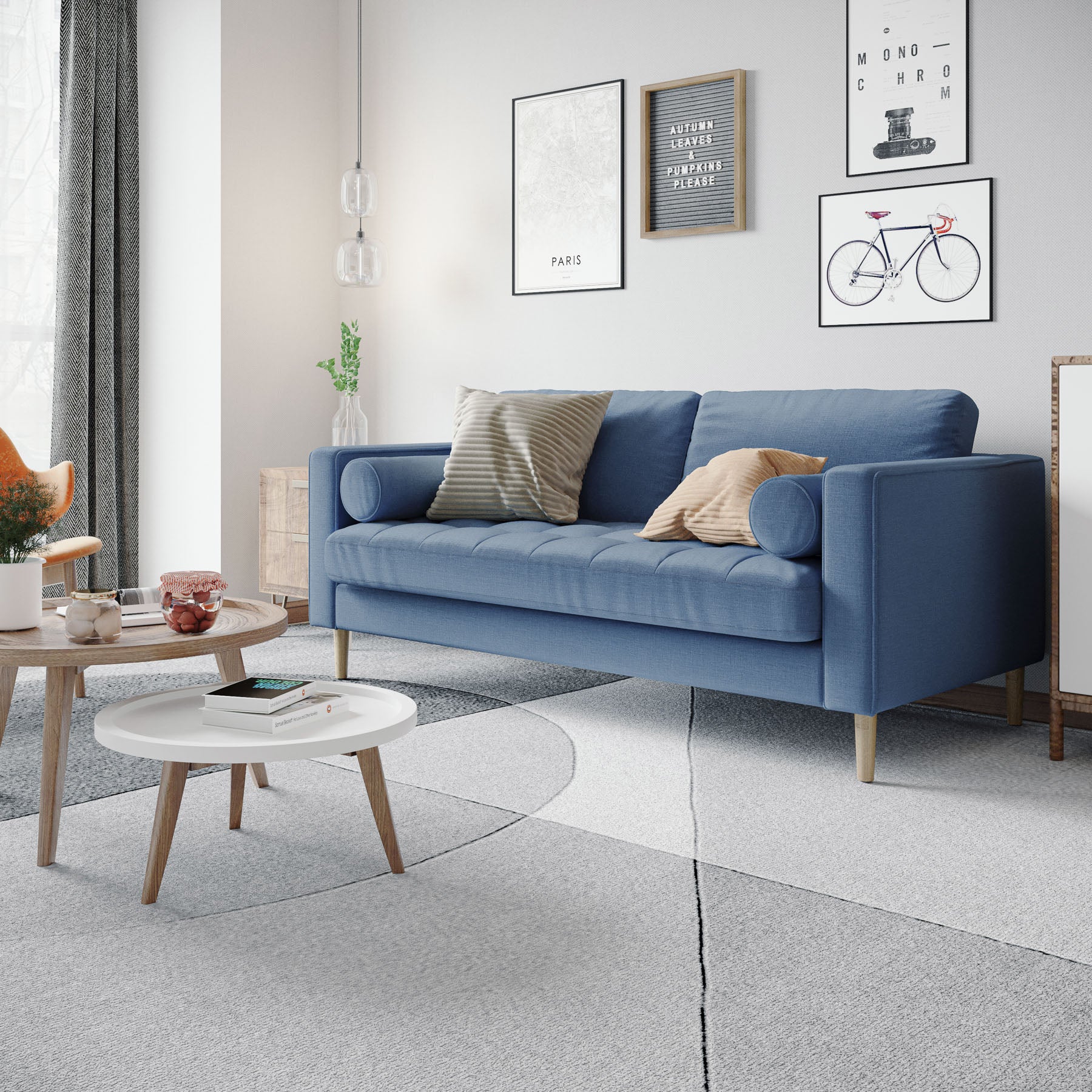 Palo Sofa T | 2.5 Seater (6 feet) | Tufted - Image 3