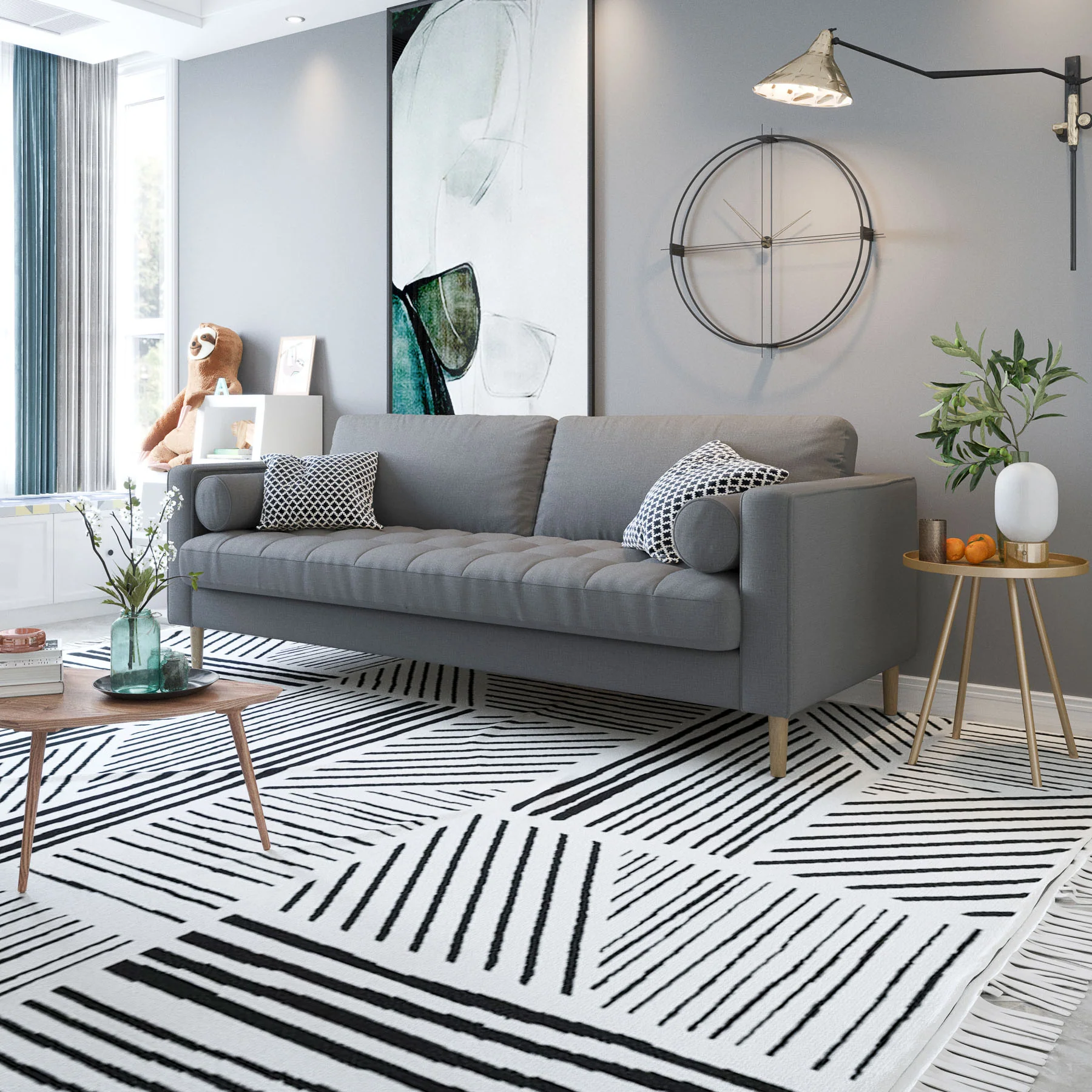 Palo Sofa T | 3+ Seater (7 feet) | Tufted - Image 25