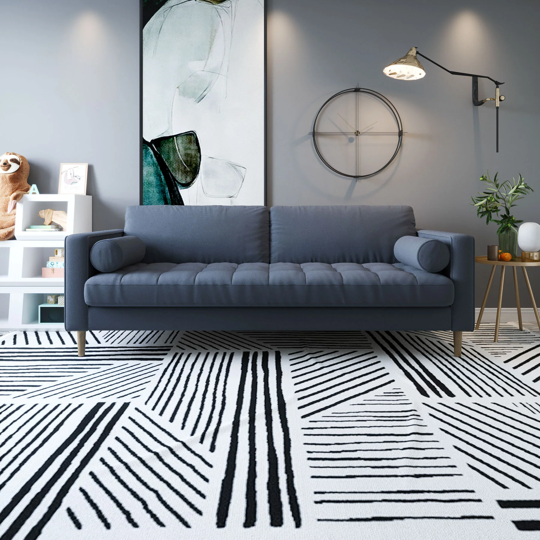 Palo Sofa T | 3+ Seater (7 feet) | Tufted - Image 7