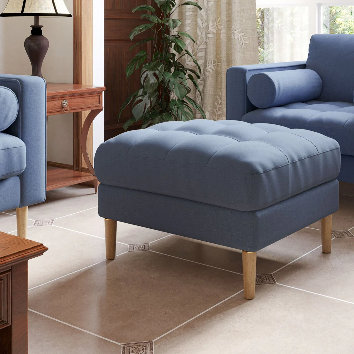 Palo Sofa Ottoman T | 2.5 feet | Tufted - Image 3