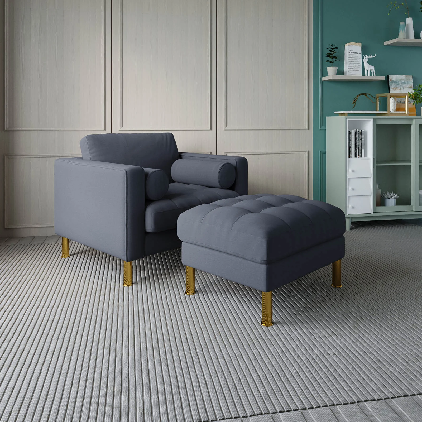Palo Sofa Ottoman T | 2.5 feet | Tufted - Image 60