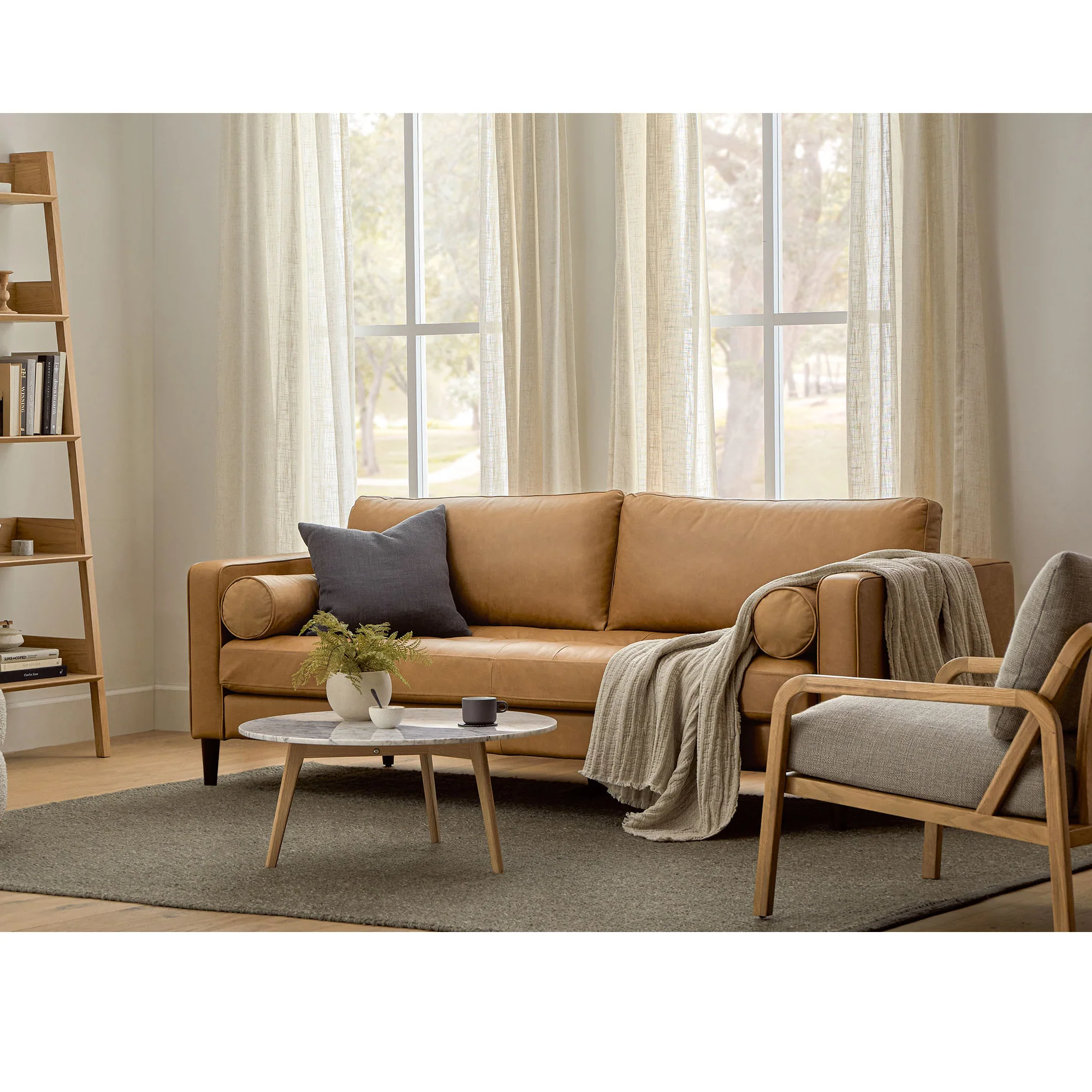 Palo Sofa | 3+ Seater Italian Leather Sofa (7 feet) - Image 39