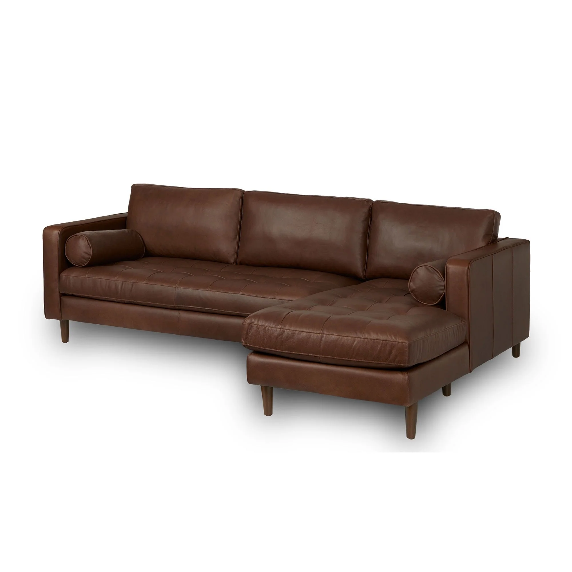 Palo Sofa | L-Shaped Sectional with Chaise (8.25 feet) | Italian Leather Sofa - Image 26