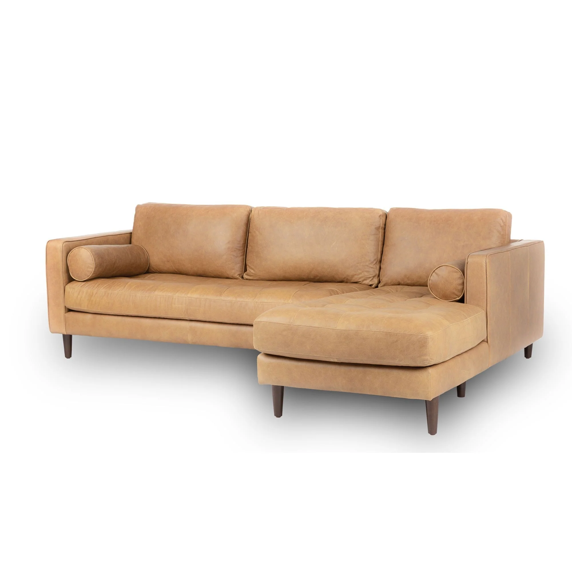 Palo Sofa | L-Shaped Sectional with Chaise (8.25 feet) | Italian Leather Sofa - Image 32