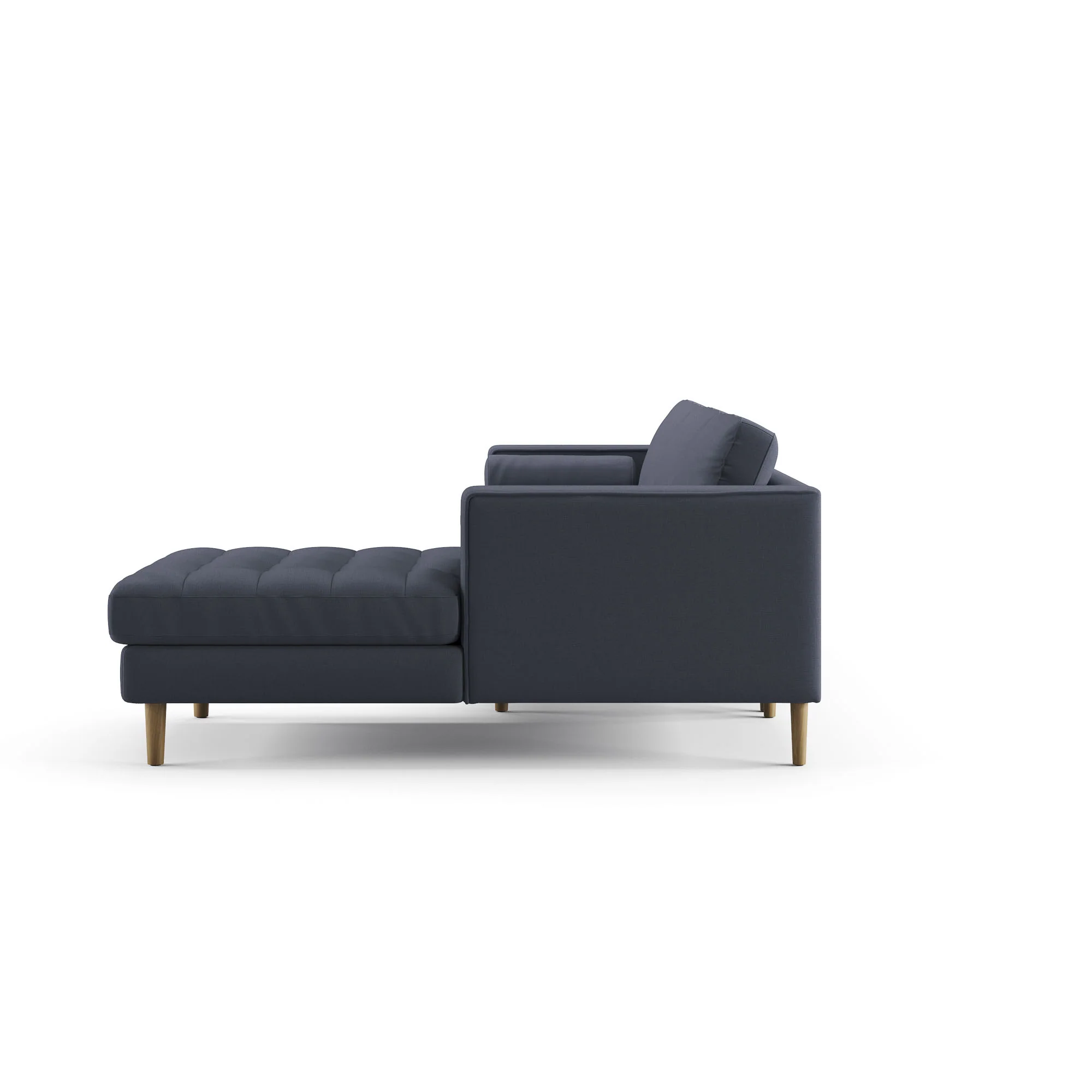 Palo Sofa T | L-Shaped Sectional with Chaise (8.25 feet length) | Tufted - Image 26
