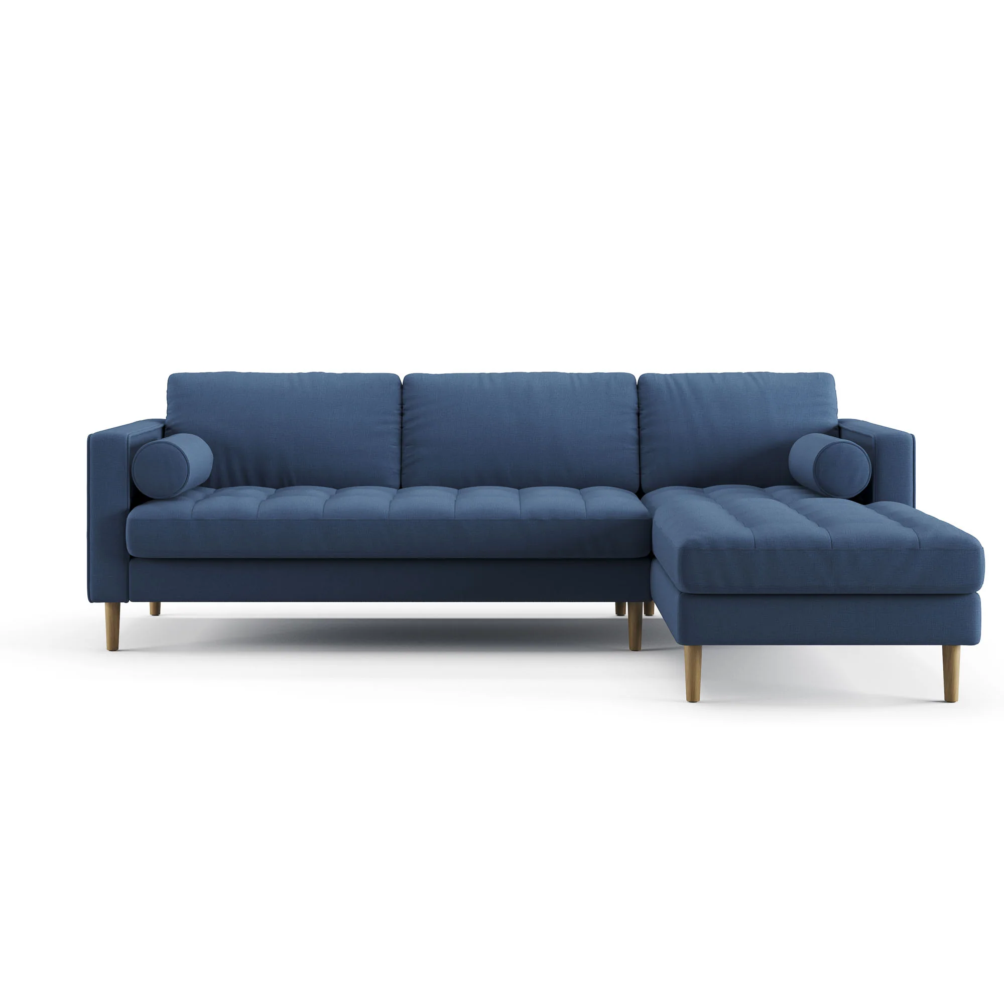 Palo Sofa T | L-Shaped Sectional with Chaise (8.25 feet length) | Tufted - Image 5