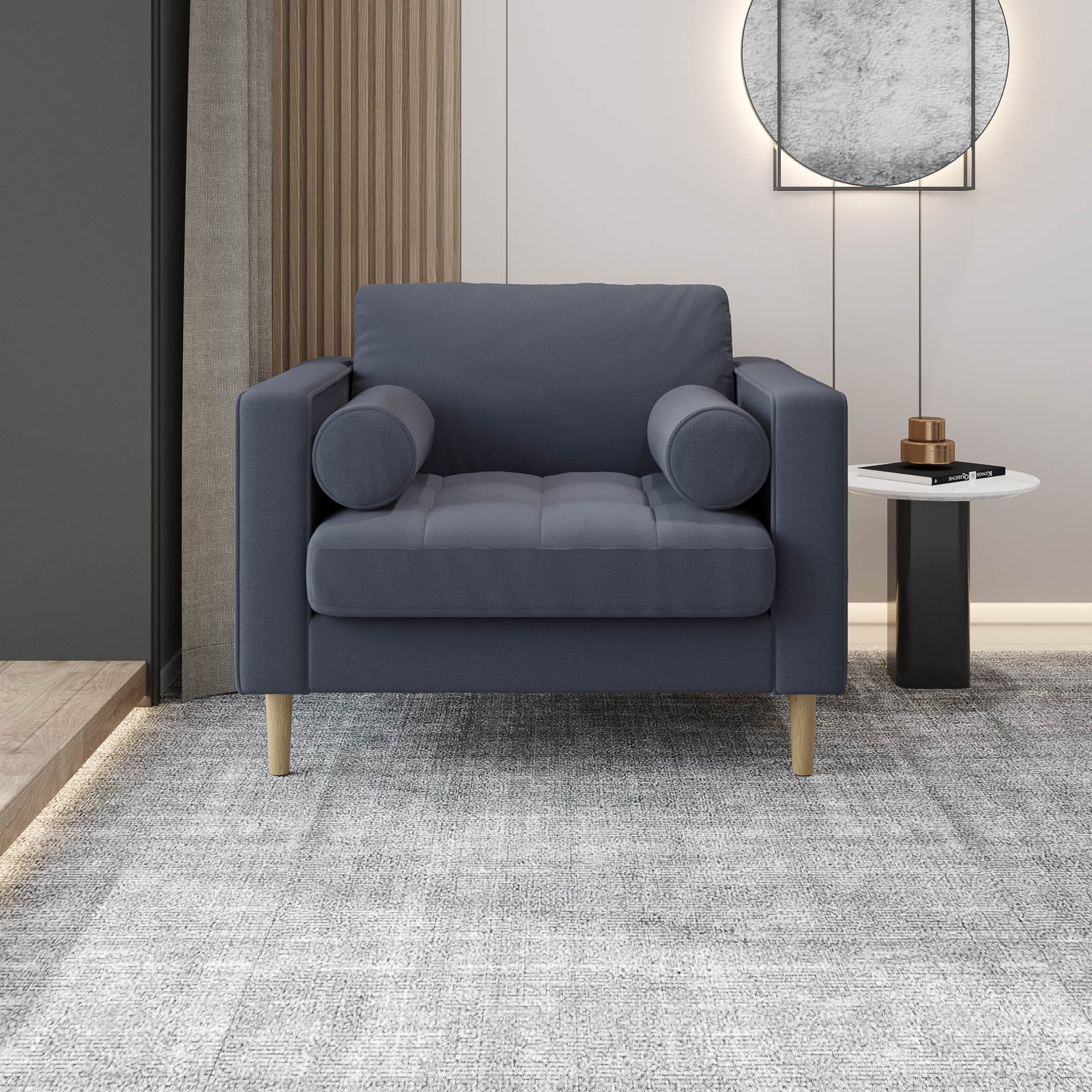 Palo Sofa T | Chair (3.5 feet length) | Tufted - Image 27