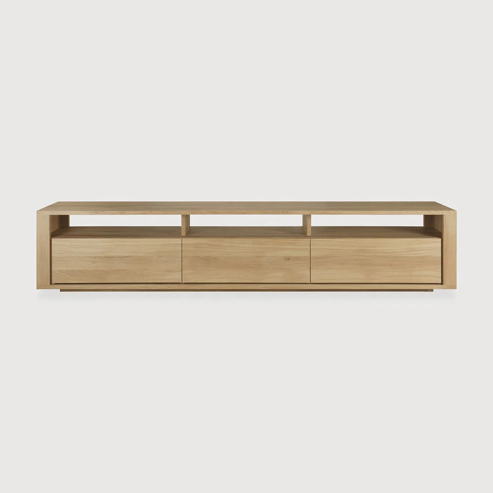 Sael TV Unit/Console - Solid Walnut/Teak/Oak Wood (Large) - Image 4