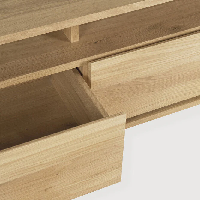 Sael TV Unit/Console - Solid Walnut/Teak/Oak Wood (Small) - Image 5