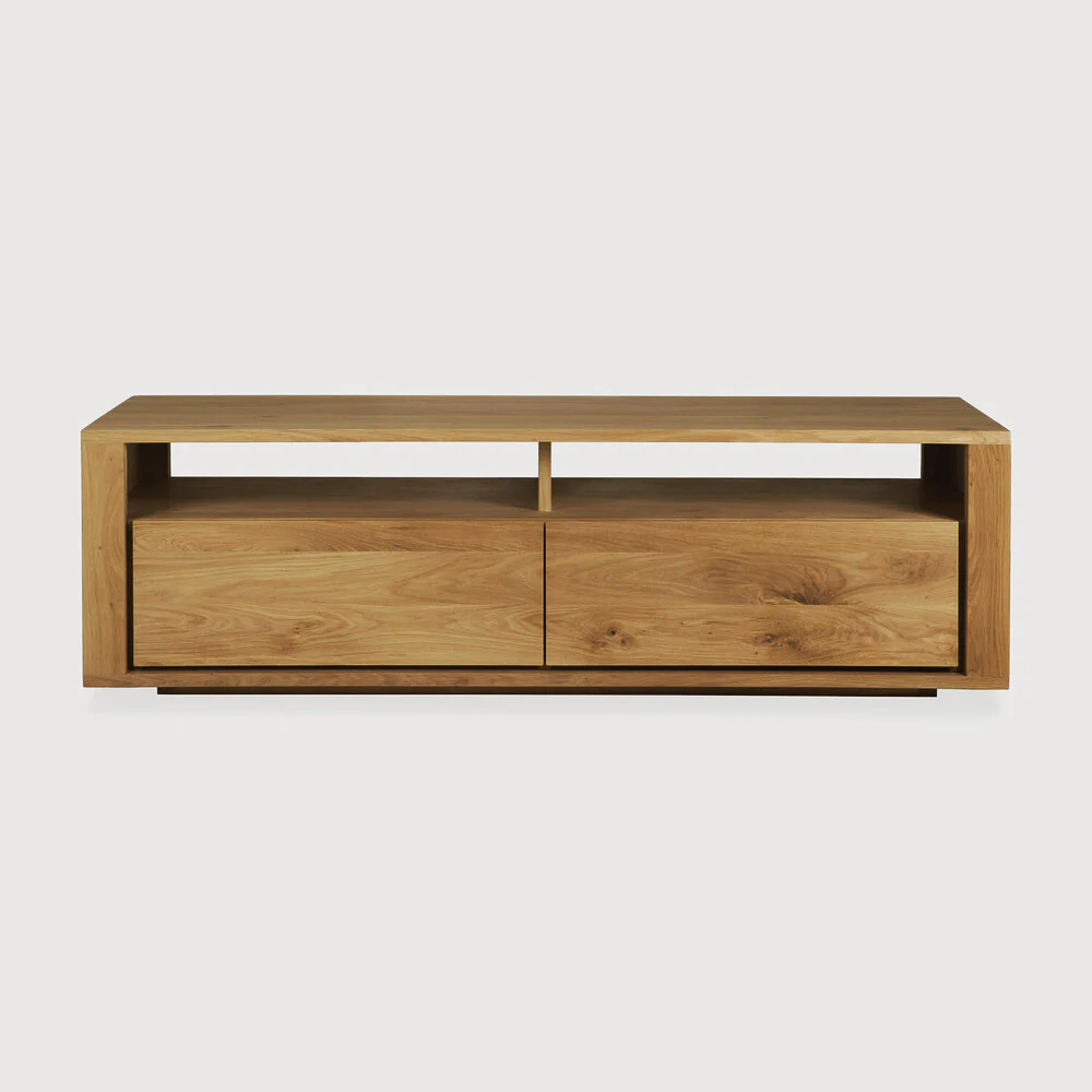 Sael TV Unit/Console - Solid Walnut/Teak/Oak Wood (Small) - Image 9
