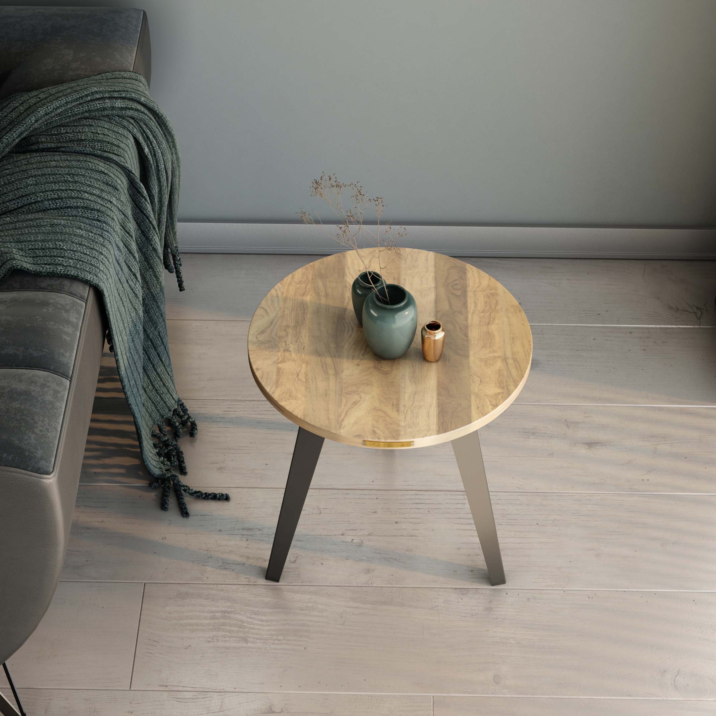 Side Table - Solid Teak Wood - Image 6
