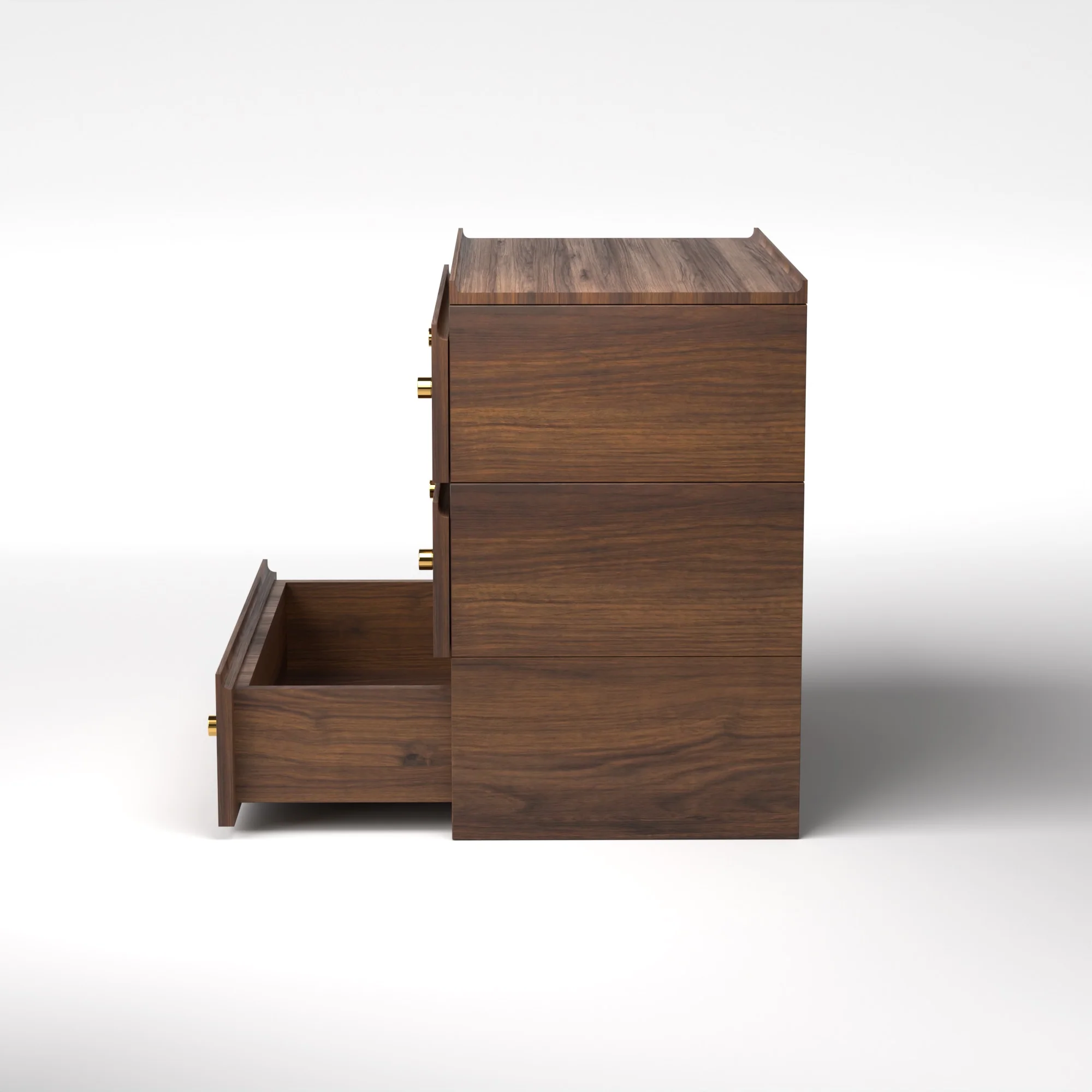 Stava Modular Drawer System | Solid Walnut/Teak/Oak Wood (3x1) | 3 Feet Length - Image 10