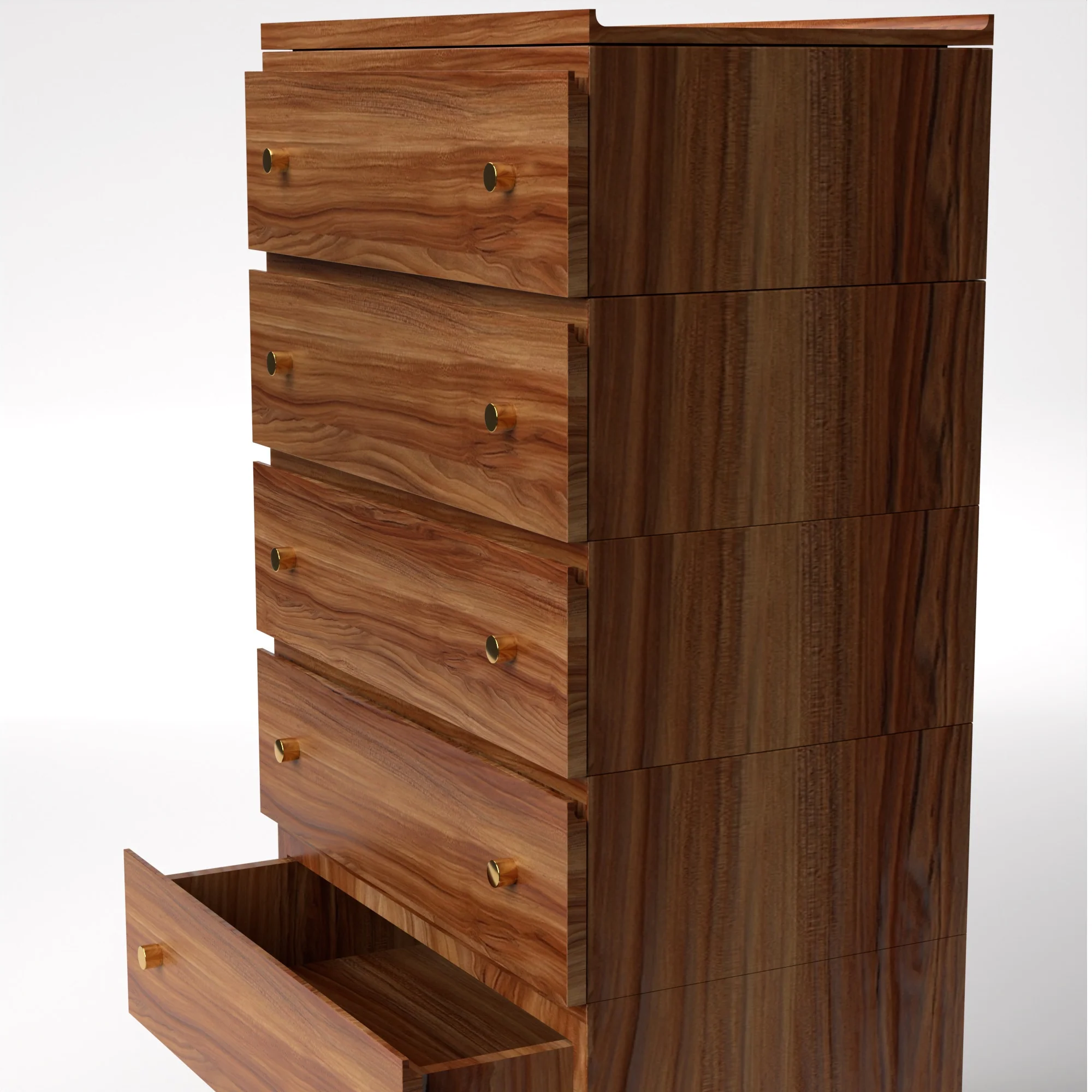 Stava Modular Drawer System | Solid Walnut/Teak/Oak Wood (5x1) | 3 Feet Length - Image 22