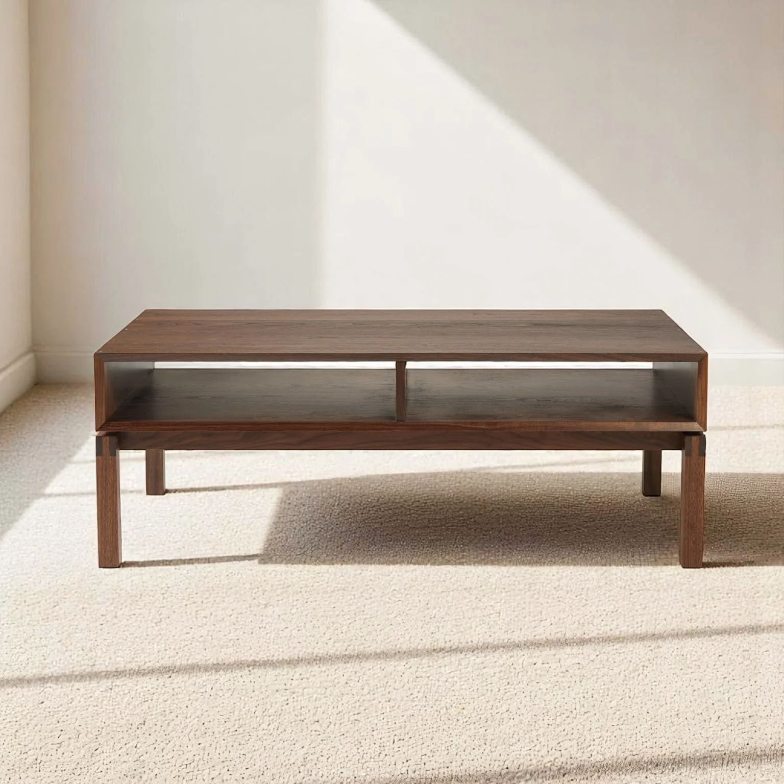 Elan Coffee Table - Solid Walnut/Teak/Oak Wood